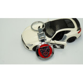 Jaguar Panther Logo Kırmızı Krom Metal Çift Yön Anahtarlık Orjinal Ürün - 4