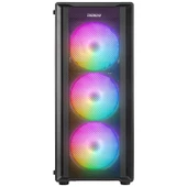 Everest MIDION Mesh PEAK 350W 4*120MM Rainbow Fanlı Temperli Camlı Mid-T Gaming Oyuncu Kasası - 2