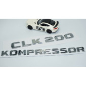 DK Tuning CLK200 Kompressor Bagaj Krom ABS 3M 3D Yazı Logo Benz İle Uyumlu - 3