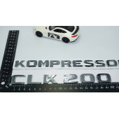 DK Tuning CLK200 Kompressor Bagaj Krom ABS 3M 3D Yazı Logo Benz İle Uyumlu - 4
