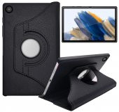 Smody Samsung Galaxy Tab A8 SM-X200 10.5 inç Kılıf 360 Dönerli Standlı Kapaklı + Temperli Cam Ekran Koruyucu thumbnail 1