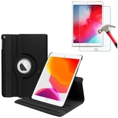 Smody iPad 10.2 9.Nesil 8.Nesil 7.Nesil 360 Dönerli Standlı Kapaklı Kılıf + Temperli Cam thumbnail 1