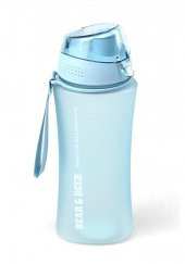 Bear & Deer Buzlu Mavi Otomatik Kapak Detoks Filitreli Matara 660 ml 1 Adet - 2