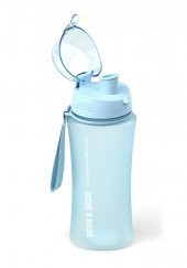 Bear & Deer Buzlu Mavi Otomatik Kapak Detoks Filitreli Matara 660 ml 1 Adet - 3