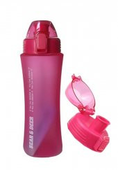 Bear & Deer Buzlu Pembe Otomatik Kapak Detoks Filitreli Matara 660 ml 1 Adet - 1