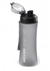 Bear & Deer Buzlu Siyah Otomatik Kapak Detoks Filitreli Matara 660 ml 1 Adet - 3