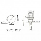 5x20 Panel Tipi Cam Sigorta Yuvası - 4