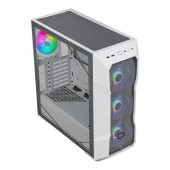 CM MasterBox TD500 V2 Beyaz ARGB 4x120mm Fanlı, Tempered Glass Kristal Mesh Ön panelli MidTowerKasa - 1