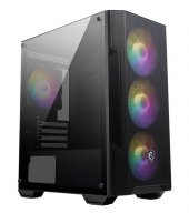MSI MAG FORGE M100A D60 Temperli Cam 4x A-RGB Fan 4x 120mm Fan 600W 80+ Bronze PSU ATX Gaming Bilgisayar Kasası - 1