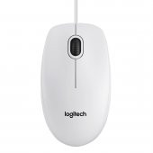 LOGITECH B100 OPTİK USB MOUSE-BEYAZ 910-003360 - 1
