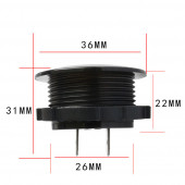 Su Geçirmez 12 Volt Dijital Voltmetre - 3