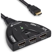 3 Port HDMI Switcher 3x1 Auto Switch Selector - 1