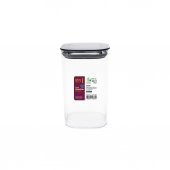 3lü 1,1 Lt Sızdırmaz Kapaklı Vakumlu Kare Erzak Saklama Kabı Seti - 1