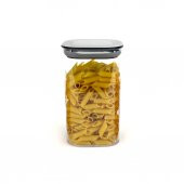 6lı 1,1 Lt Sızdırmaz Kapaklı Vakumlu Kare Erzak Saklama Kabı Seti - 2