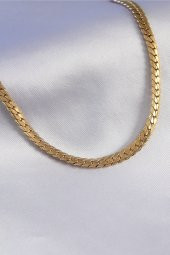 316L Çelik Gold Renk Kadın Kolye - BJ-BKO7320 - 1