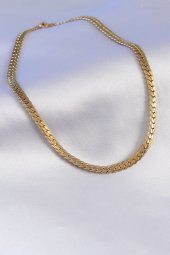 316L Çelik Gold Renk Kadın Kolye - BJ-BKO7320 - 2