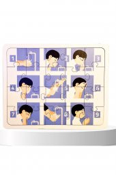 NevaDekorasyon Islamı Öğreniyorum Puzzle Abdest Ahşap Oyuncak - 1