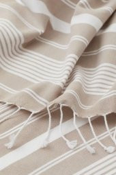 Mulberry Maryon Peştemal %100 Pamuk Banyo Havlusu Bej - 2