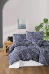 Çift Kişilik Nevresim Takımı Lacivert  200x220 - 1