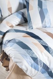 Tek Kişilik Nevresim Takımı 100 Pamuk Organik 160*220-Agustin - 6
