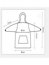 Mulberry Wellsoft Kapşonlu Giyilebilir Tv Battaniyesi unisex Over size - Camel - 3