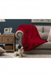 Mulberry Kırmızı Wellsoft Tv Battaniye 100x170 Cm - 1