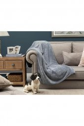 Wellsoft Battaniye Televizyon Battaniyesi Peluş Polar Battaniye Tek Kişilik 170*230-Gri - 2