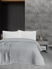 Havuzlu Pike, Battaniye, 100 Pamuk, Kalın İplik, Yumuşak, Çift Kişilik 220*240 - 1