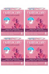 Natracare Organik Ve Doğal Kanatlı Ultra Ekstra Süper 4lü Set - 40 Adet Ped - 1