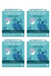 Natracare Organik Ve Doğal Kanatlı Ultra Ped Uzun - Gece 4lü Set - 40 Adet Ped - 1