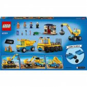 Orjinal Lego City İnşaat Kamyonları ve Yıkım Gülleli Vinç Lego City 60391 thumbnail 2