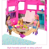Orjinal Barbie'nin Rüya Karavanı Kaydıraklı ve Havuzlu Barbie Karavan - 4