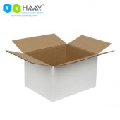 HAAY AMBALAJ 25x20x15cm Tek Oluklu Beyaz Koli ( 10 ADET) thumbnail 2