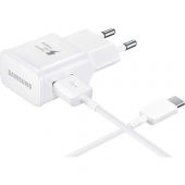 Samsung TA20 Adaptec Fast Charge. Hızlı Seyahat Şarjı UsbA to Type-C Kablolu Set Beyaz (Samsung Türkiye Garantilidir) - 1