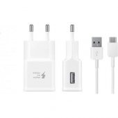 Samsung TA20 Adaptec Fast Charge. Hızlı Seyahat Şarjı UsbA to Type-C Kablolu Set Beyaz (Samsung Türkiye Garantilidir) - 2