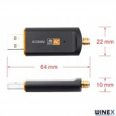 Winex 5Dbi Dual Band 2.4G+5G USB Wifi Adaptör Dongle AC 1200Mbps - 4
