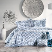 Alldays Ikat İndigo Tek Kişilik Yatak Örtüsü - 1