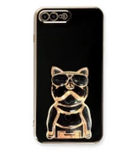 Smcase Apple iphone 7 Plus Kılıf Standlı Kamera Korumalı Bulldog Silikon - 1