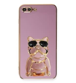 Smcase Apple iphone 7 Plus Kılıf Standlı Kamera Korumalı Bulldog Silikon - 4