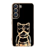 Smcase Samsung Galaxy S22 Plus 5G Kılıf Standlı Kamera Korumalı Bulldog Silikon thumbnail 1