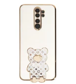 Smcase Xiaomi Redmi Note 8 Pro Kılıf Standlı Kamera Korumalı Cute Bear Silikon - 10