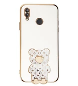 Smcase Huawei Y6 2019 Kılıf Standlı Kamera Korumalı Cute Bear Silikon thumbnail 10