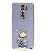 Smcase Xiaomi Redmi Note 8 Pro Kılıf Standlı Kamera Korumalı Cute Bear Silikon - 7