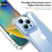 Smcase Apple iPhone 14 Pro Max Kılıf Darbeye Dayanıklı Kristal Alp Sert Pc Kapak - 3