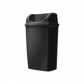 Rulopak Duvara Monte Çöp Kovası 25 Litre Siyah - 4