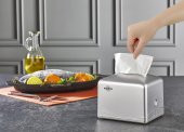 Rulopak Tekçek Mini Peçete Dispenseri Mat Krom - 4