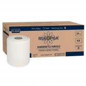 Rulopak Hareketli Kağıt Havlu 2 Katlı 21 Cm 80M 6Lı Paket 5 Kg - 6