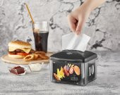 Rulopak Reklamlı Tekçek Mini Peçete Dispenseri Siyah - 12