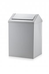 Rulopak Paslanmaz Sallanır Kapak Çöp Kovası 54 Litre thumbnail 1