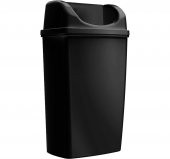 Rulopak Duvara Monte Çöp Kovası 50 Litre Siyah thumbnail 3